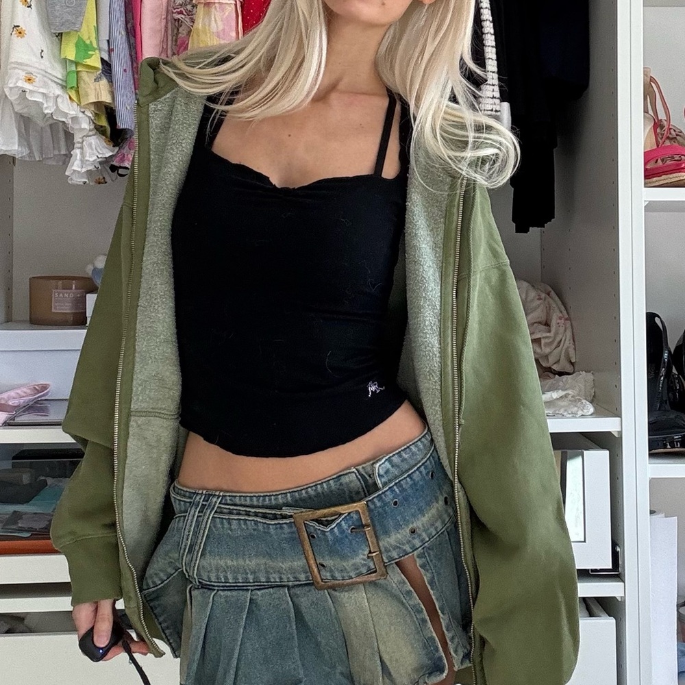 Brandy Melville matcha christy Hoodie